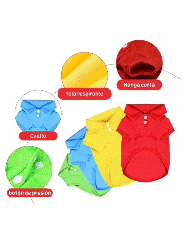 Polo de Colores con Cuello - Imagen 6